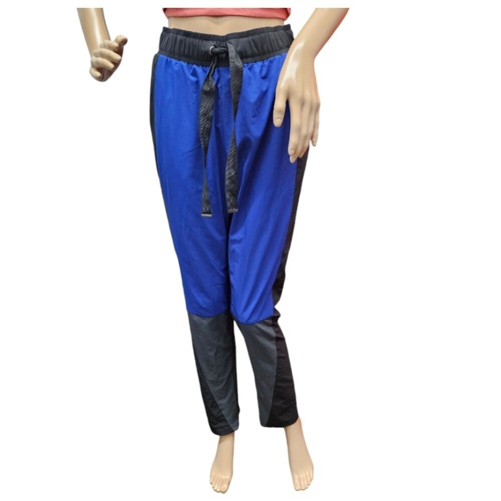 Athleta x Derek Lam 10C Downtown Track Pants Colorblock Blue / Black